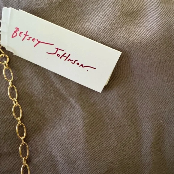 Betsey Johnson Betsey’s Sardines red can Jewels Rhinestone Fish Pendant Necklace - Picture 5 of 6